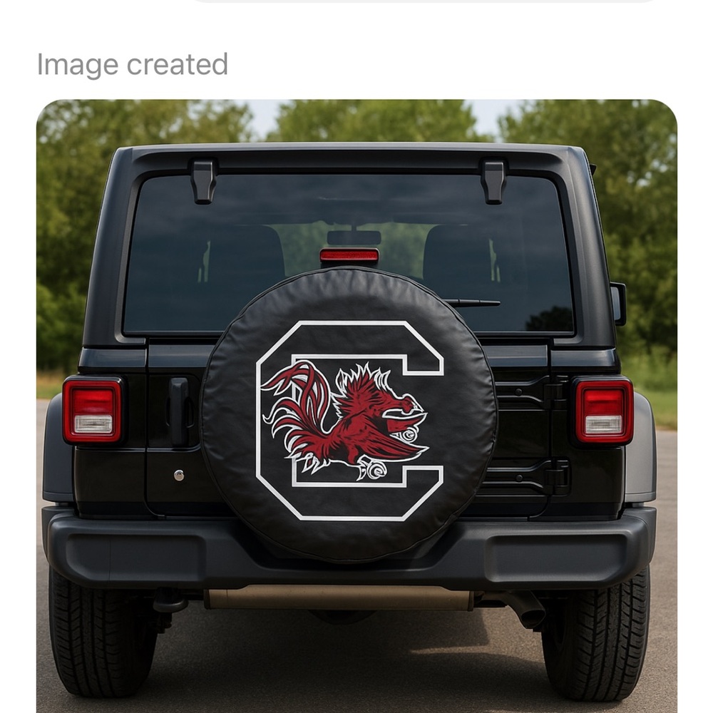 NHL Black Tire Cover with Official Logo